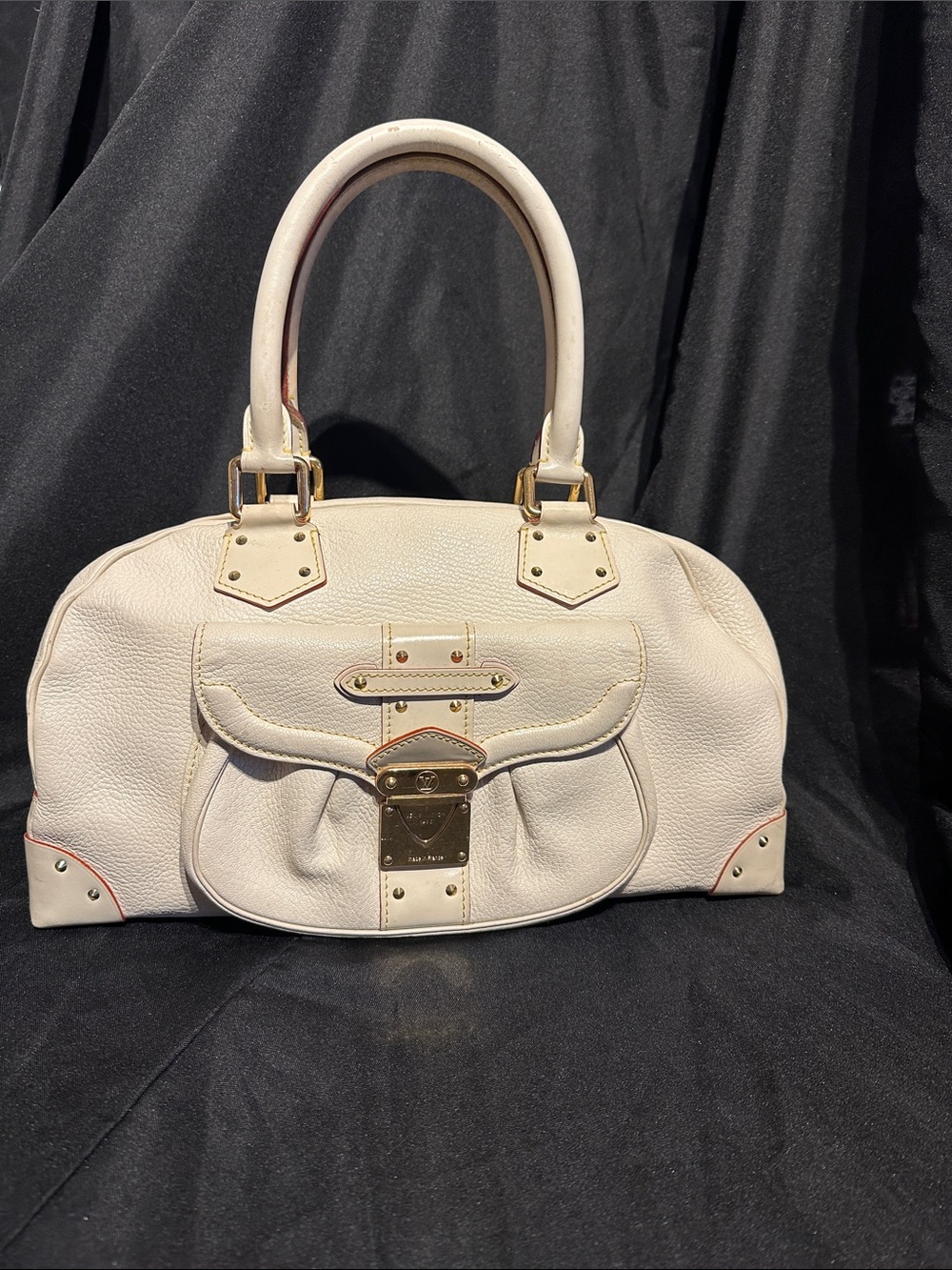 Louis Vuitton Suhali Le Superbe Limited Edition 2007 Cream Leather Bag